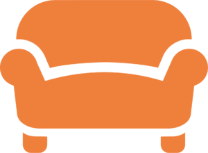sofa orange