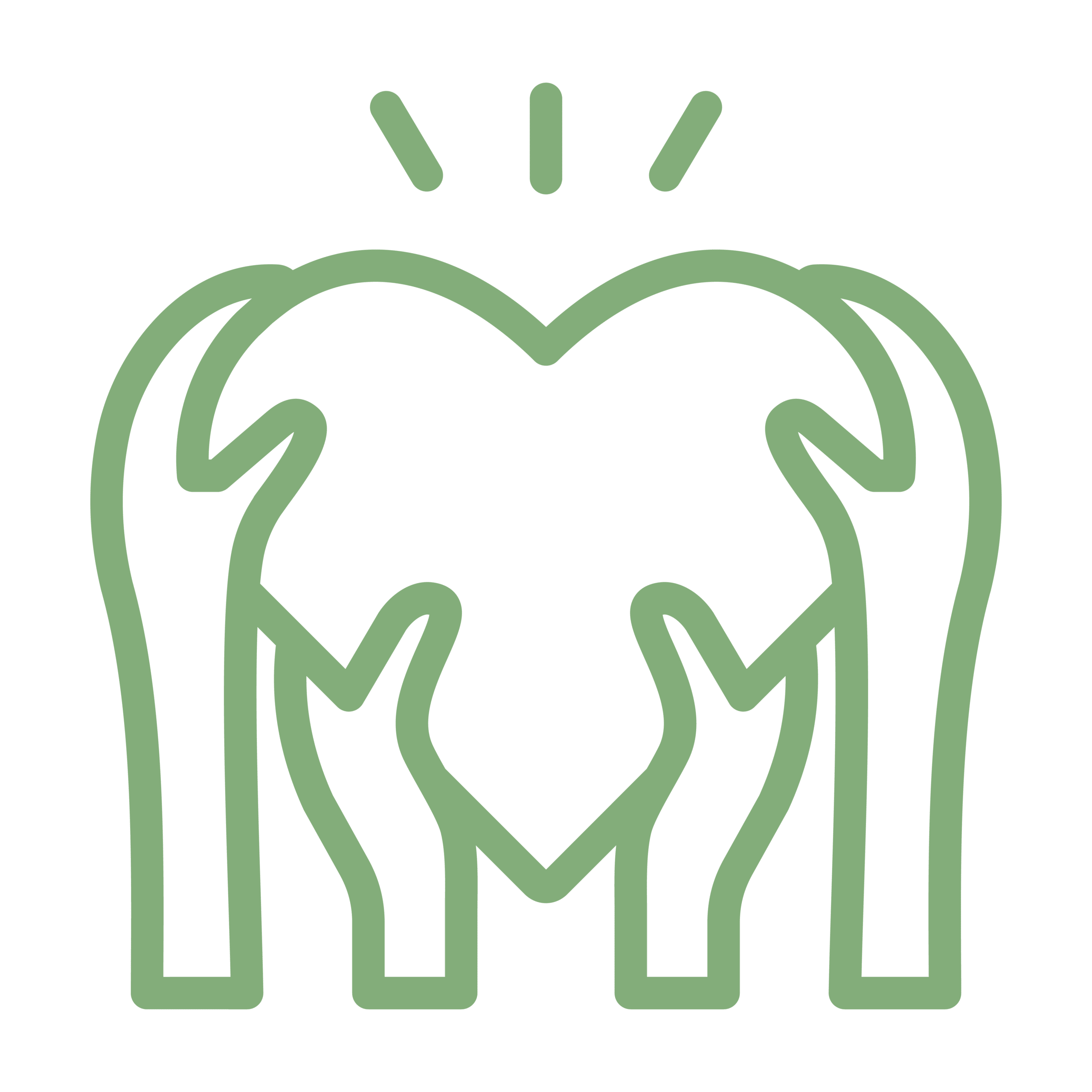 Hands around heart icon